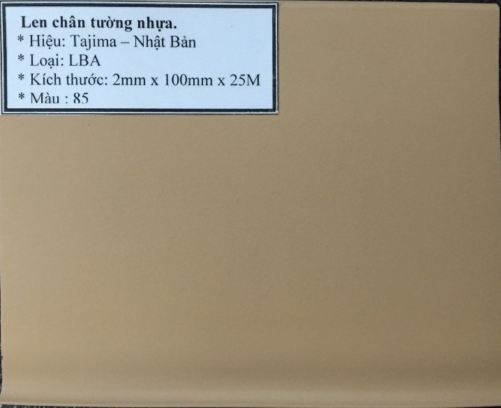 Len nhựa PVC Skirting Tajima LBA85